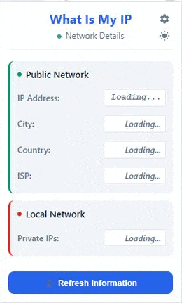 What Is My IP Chrome extension demo showing how to check IP address, location and network details in browser